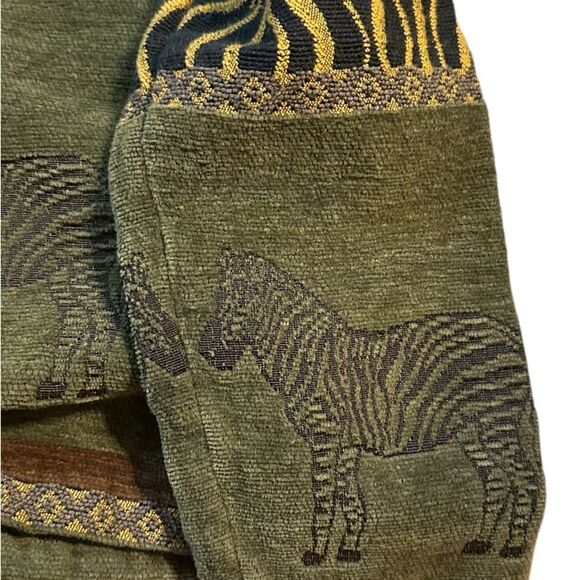 VintageWomen's Y2K Breckenridge Zebra Animal Safari Jacket Pattern Size Petite L - Picture 8 of 11